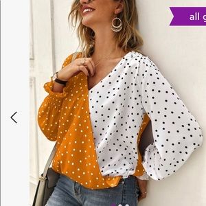Sucrefas polka dot blouse